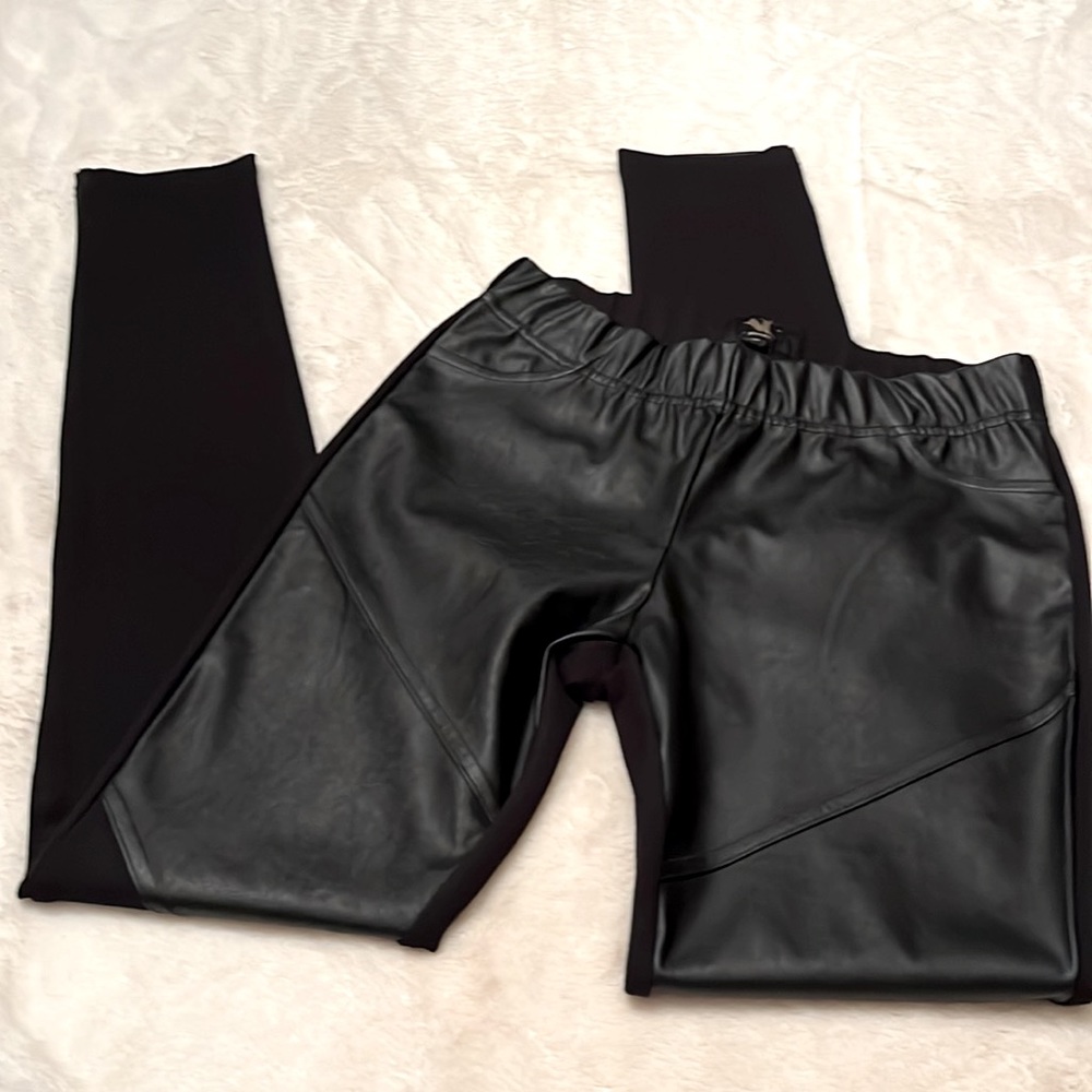 NU Denmark Black Faux Leather Pants Size M - Picture 4 of 9